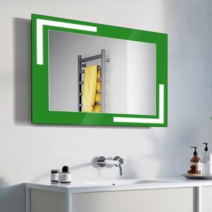 Tükör Bologna LED zöld 100 x 63 cm