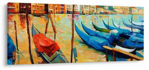 Kép - Velencei kikötő (120x50 cm)