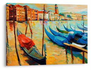 Kép - Velencei kikötő (70x50 cm)