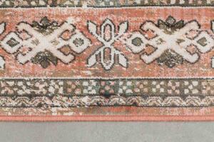 Mahal szőnyeg, rózsaszín/olivazöld, 200x300 cm
