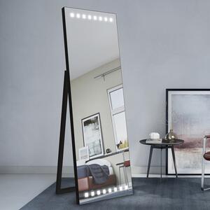 Mirror Lunis LED fekete 60 x 150 cm