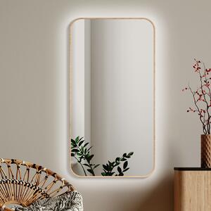 Mirror Mirel SLIM LED Ambient Wood 40 x 60 cm