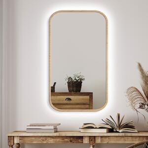 Mirror Mirel LED Ambient Wood 40 x 60 cm