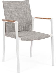 JALISCO prémium kültéri szék - szürke/fehér