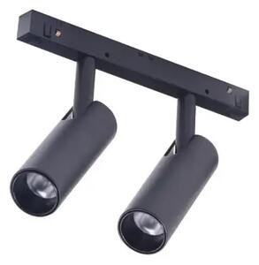 LED sínlámpa Alfa Niko 2 Track Magnetic 2X7W 3000K fekete/Bk