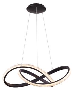 LED szabályozható csillár Infinity 80 Cct fekete távirányítóval