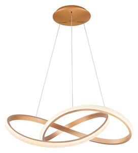 LED-es szabályozható csillár Infinity 80 Cct arany távirányítóval