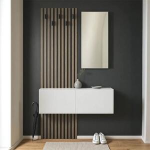 Fogas tükörrel, Arika, fehér, 100x37.1x199.5 cm