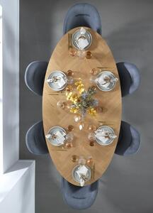 Richmond ovális étkezőasztal, olajozott tölgy, 110x220 cm