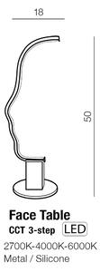 Design asztali lámpa Face – Dizajnový