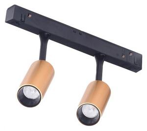 LED sínlámpa Alfa Nikki 2 lánctalpas mágneses 2X3W 3000K arany/Bk
