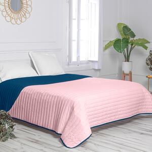 Kék-rózsaszín pamut steppelt ágytakaró 180x260 cm Dash – Happy Friday