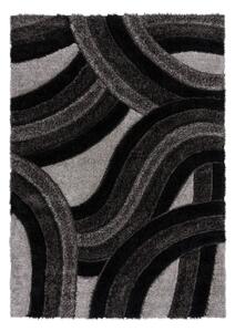 Fekete-szürke kézi szövésű szőnyeg újrahasznosított szálakból 120x170 cm Velvet – Flair Rugs