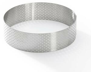 De Buyer 3098.05 perforált torta kerek keret 12,5cm, rozsdamentes acélból készült