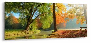 Kép - Nyugodt őszi táj (120x50 cm)