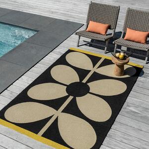 Orla Kiely műszálas kültéri szőnyeg giant sixties stem noir 463705 - 140 x 200 cm