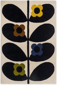 Orla Kiely gyapjú szőnyeg wild rose fawn 159605 - 120 x 180 cm