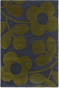 Orla Kiely gyapjú szőnyeg sprig stem marine 063908 - 160 x 230 cm