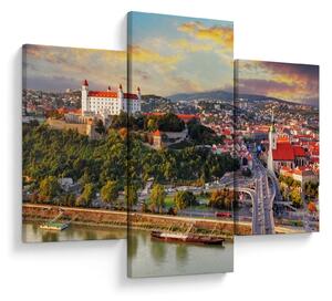 Kép - panoráma, Pozsony, Szlovákia (90x60 cm)