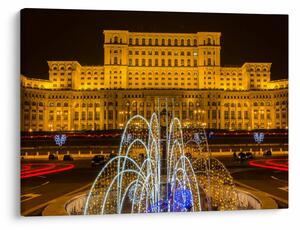 Kép - A Parlament palotája, Bukarest, Románia (70x50 cm)