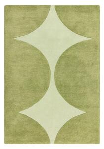 Zöld kézi szövésű gyapjú szőnyeg 120x170 cm Canvas – Asiatic Carpets