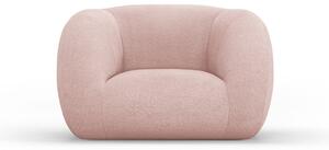 Világos rózsaszín buklé fotel Essen – Cosmopolitan Design