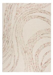Narancssárga-krémszínű gyapjú szőnyeg 80x150 cm Abstract Swirl – Flair Rugs