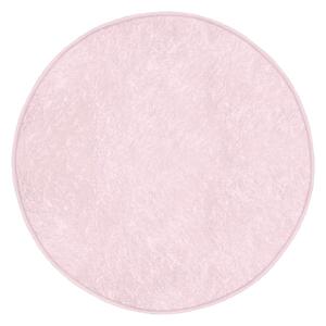 Világos rózsaszín mosható-robotporszívóval tisztítható kerek szőnyeg ø 80 cm Comfort – Mila Home