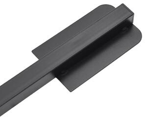 VidaXL fényes fekete acél összecsukható napernyőtalp rúdhoz Ø38/48 mm