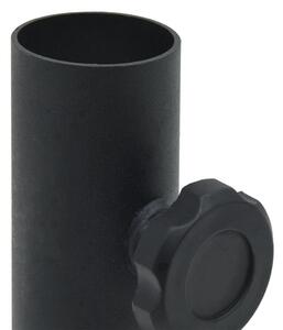 VidaXL matt fekete acél napernyőtalp rúdhoz Ø32/34/38 mm