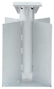 VidaXL ezüstszínű acél beépített napernyő talp 27,5 x 27,5 x 45 cm