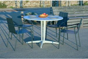 Alumínium kerek kerti étkezőasztal ø 110 cm Fleole – Ezeis
