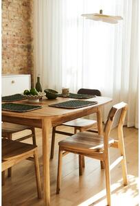 Natúr színű tölgyfa bővíthető étkezőasztal 100x120 cm Twig – The Beds
