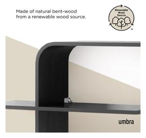 Fekete többszintes kaucsukfa fali polc 62 cm Montage – Umbra