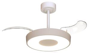 Smart LED mennyezeti ventilátor Coin Mini bézs/fehér DC – Mantra Mantra Iluminación, Coin Mini, dimmable, Bézs, Nappali, Fém, Modern