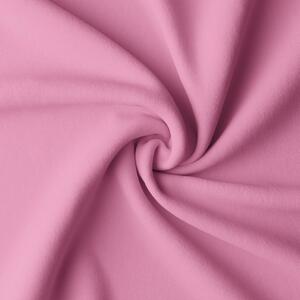 Függöny a gyűrűk cirkóniával 140x250 cm világos rózsaszín