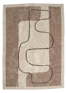 Barna-bézs pamut szőnyeg 150x215 cm Bet – Bloomingville
