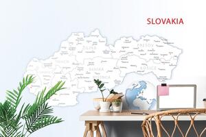 Tapeta mapa Slovenskej republiky