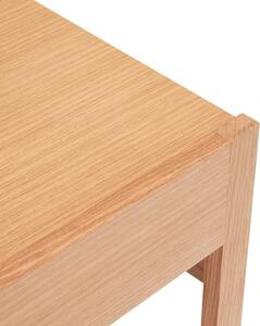 Natúr színű dohányzóasztal tölgyfa dekoros asztallappal 50x120 cm Forma – Hübsch