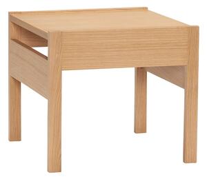 Tárolóasztal tölgyfa dekoros asztallappal 50x50 cm Forma – Hübsch