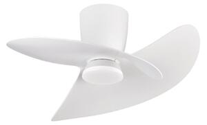 Ona fehér LED mennyezeti ventilátor, DC, csendes, CCT, 70 cm – Mantra Mantra Iluminación, Ona, dimmable, Fehér, Nappali, Fém, Modern