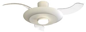 LED mennyezeti ventilátor Kyoto, fehér, DC, csendes, CCT, 106 cm – Mantra Mantra Iluminación, Kyoto, dimmable, Fehér, Nappali, Fém, Modern