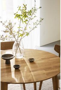 Natúr színű tölgyfa kerek bővíthető étkezőasztal ø 120 cm Filippa – Rowico