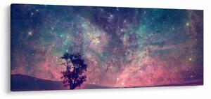 Kép - természetfeletti éjszakai égbolt (120x50 cm)