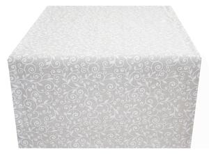 Futófelület az asztalon fehér levelek 50x150 cm Made In Italy