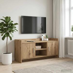 TV szekrény 102 x 33 x 47 cm Kézműves Tölgy Szerelt Fa