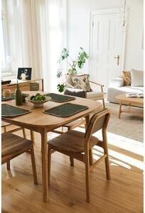 Natúr színű tölgyfa étkezőasztal 90x120 cm Twig – The Beds