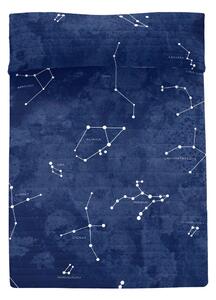 Sötétkék pamut steppelt ágytakaró 240x260 cm Cosmos – Blanc