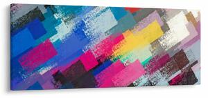 Kép - Színes ecsetvonások (120x50 cm)