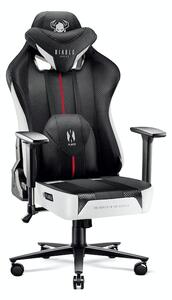 Diablo X-Player 2.0 szövet gamer szék Normal Size: fehér-fekete Diablochairs 6Q-MTRB-7E6G
